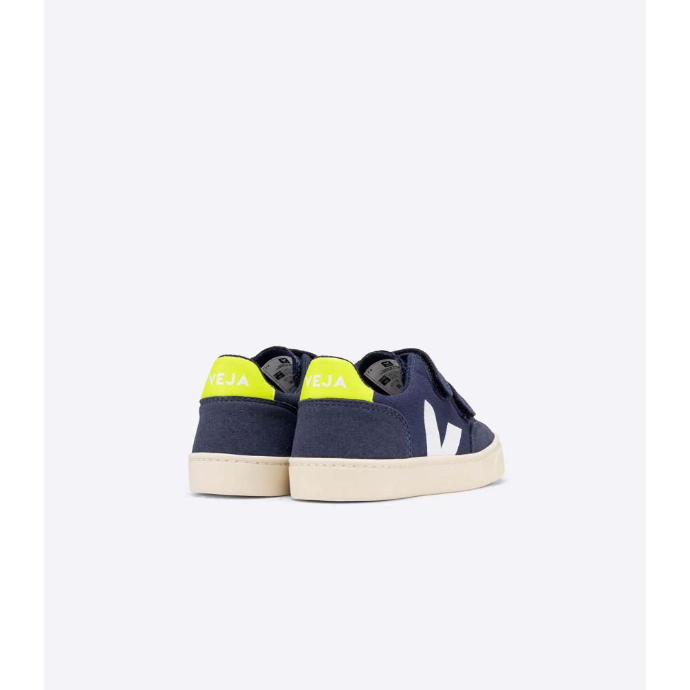 Veja V-12 CANVAS Schoenen Kinderen Blauw | BE 805FDN